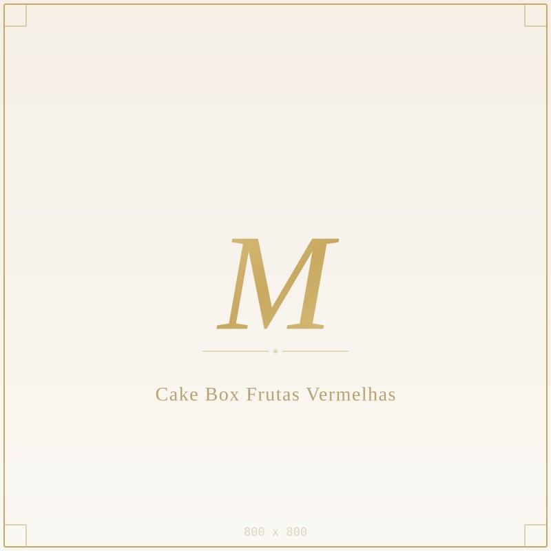 Cake Box Frutas Vermelhas